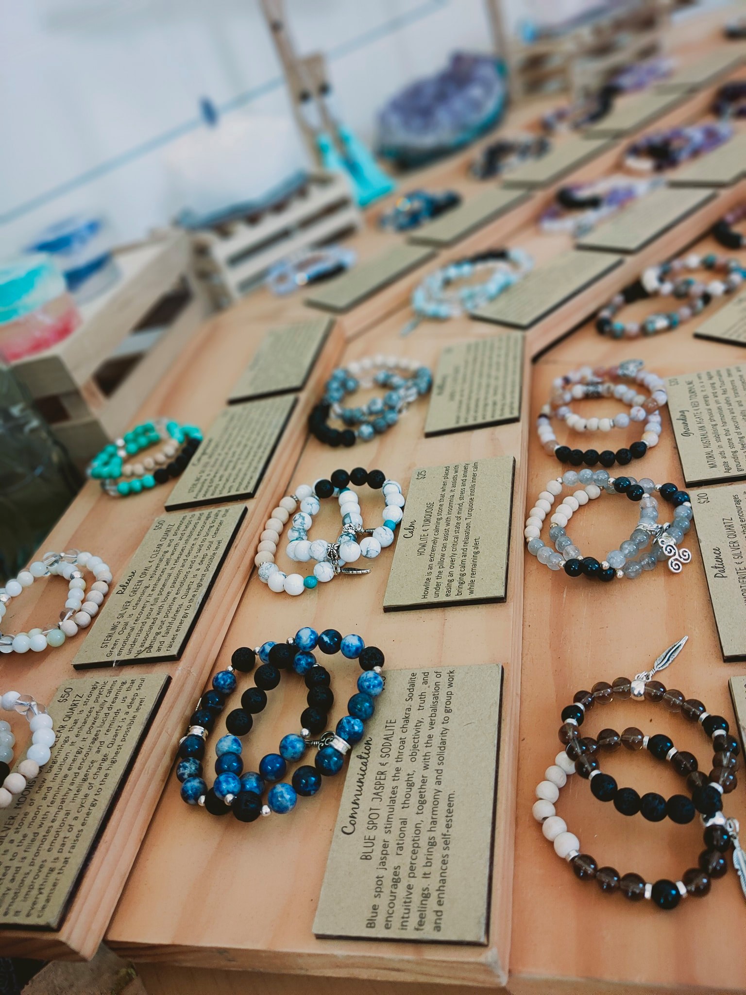 Bracelet making classes at The Soul Nook Collective or you can buy one from the Khari Collection