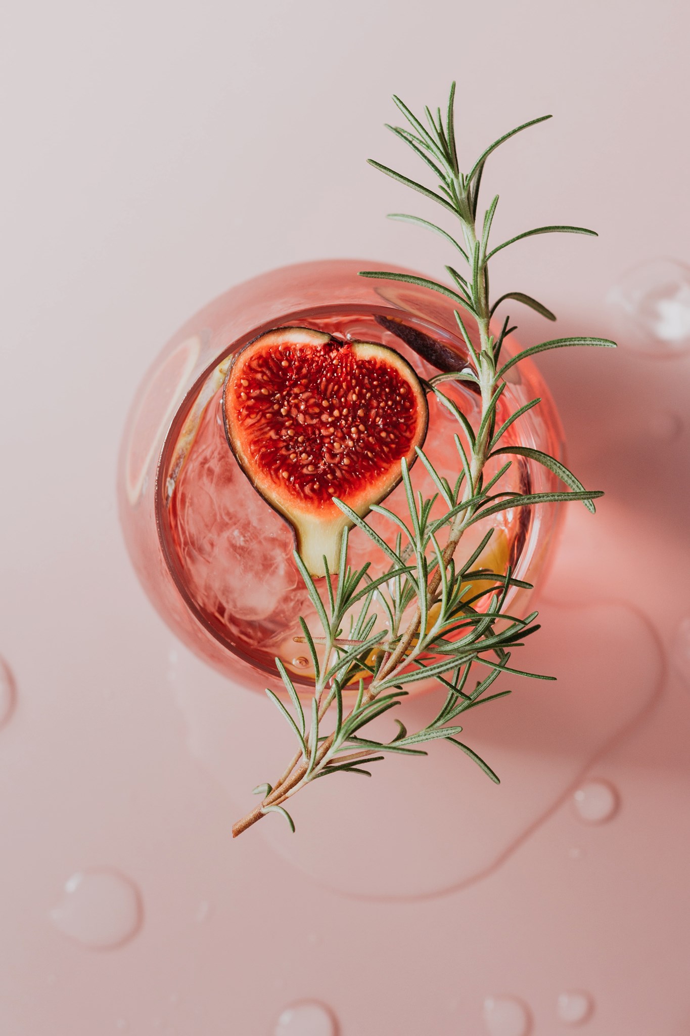 Imbibis pink gin cocktail