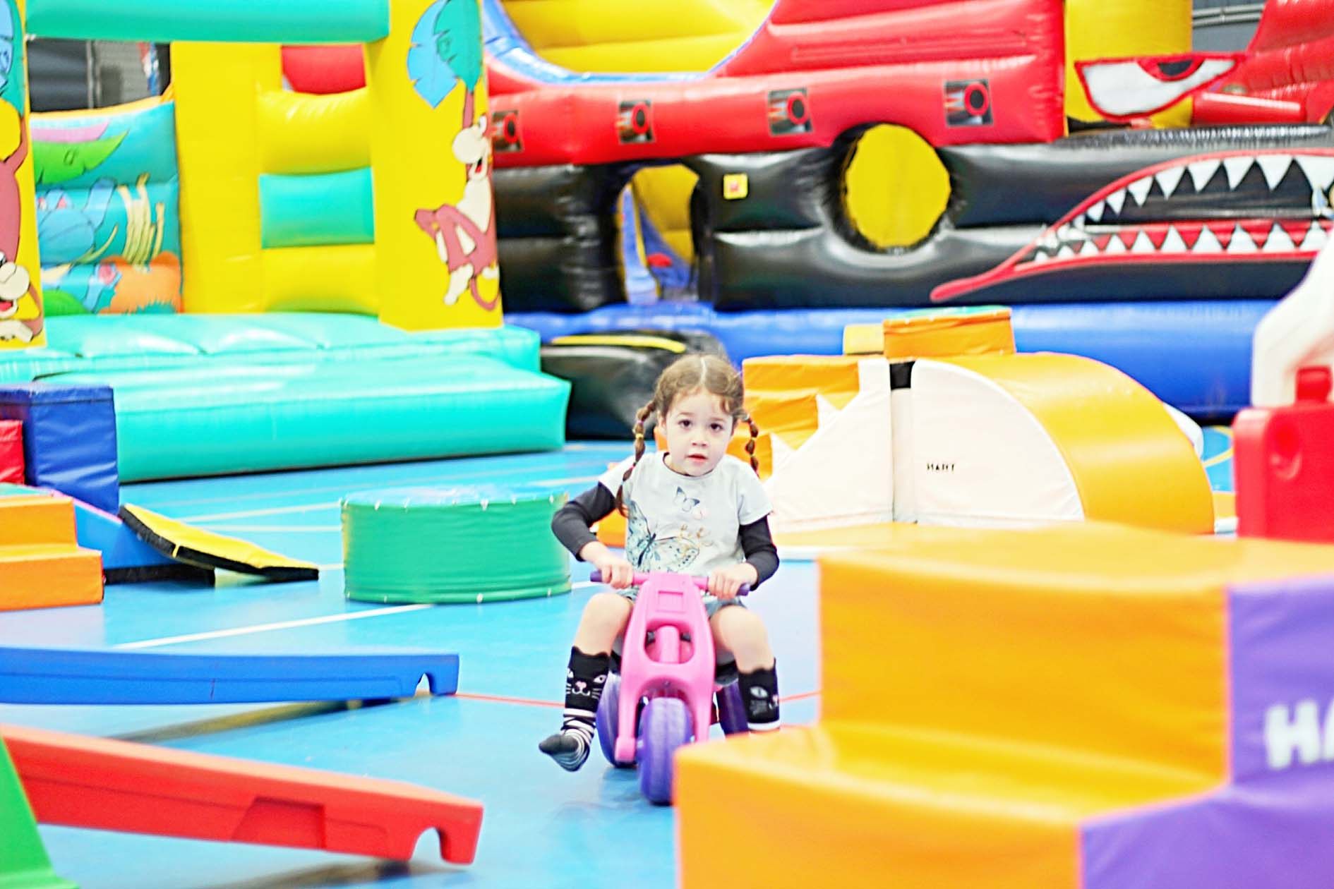 Inflatables at Just Jump: Photo Brisbane Family Explorers