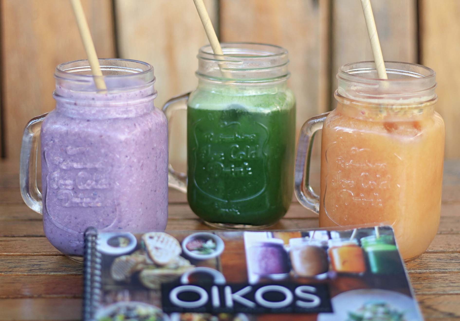 Juice at Oikos Cafe Juice at Oikos Cafe