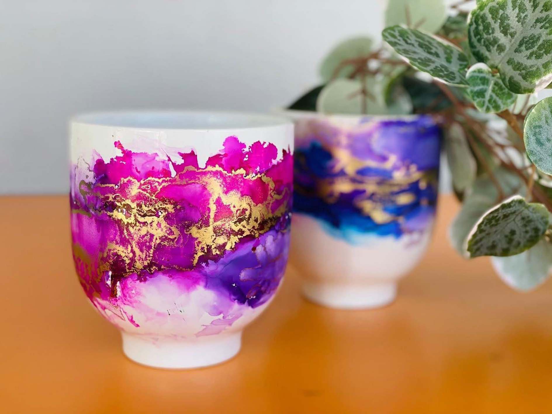 Alcohol ink pots