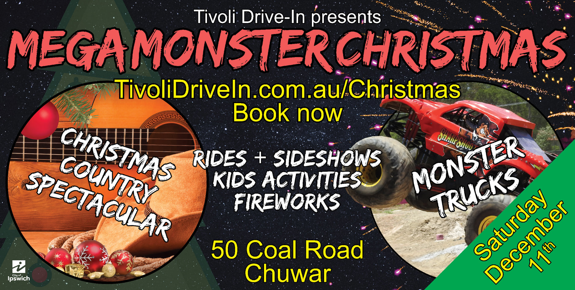 Monster trucks are coming back to Tivoli for Christmas
