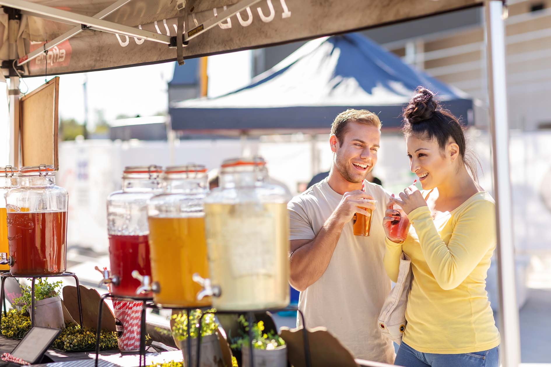 Iced tea at the Ipswich Markets