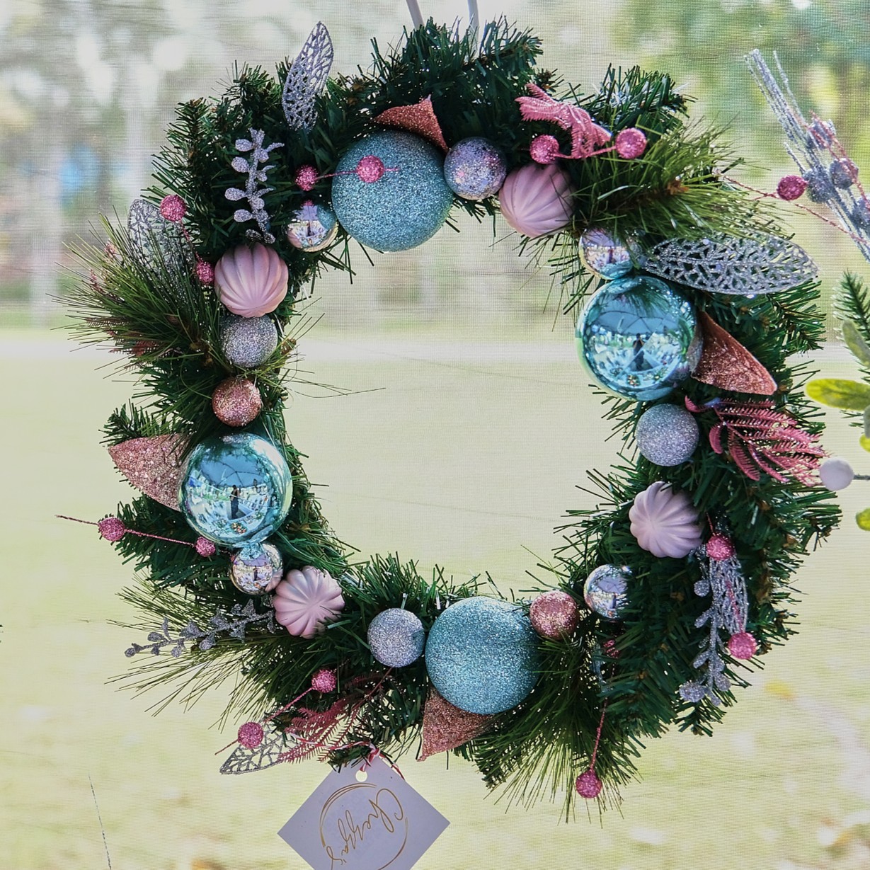 Christmas wreaths by Chezza's (Christmas Factory) are available at the Springfield Markets.
