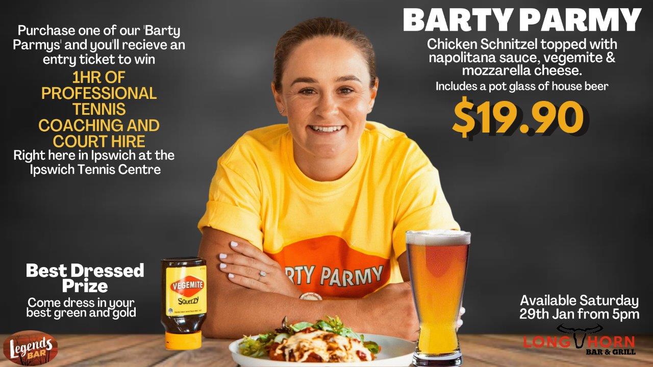 Ash Barty Parmy at CSI