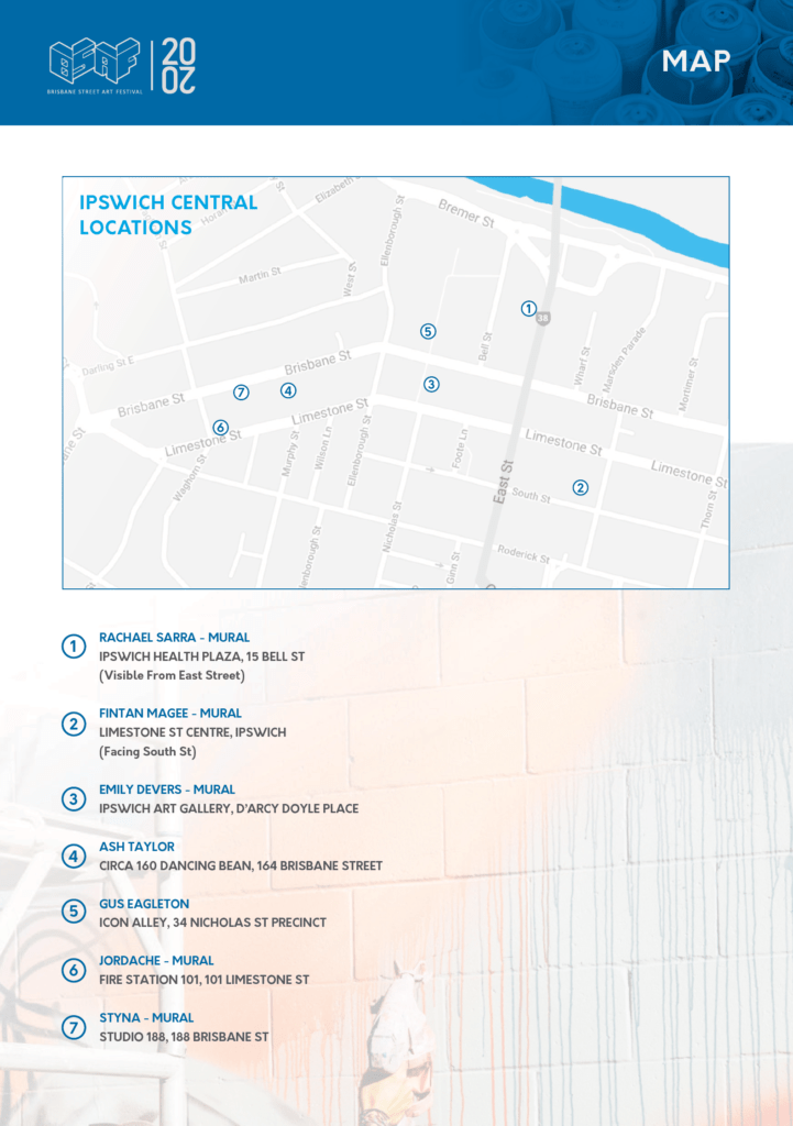 BSAF art trail map