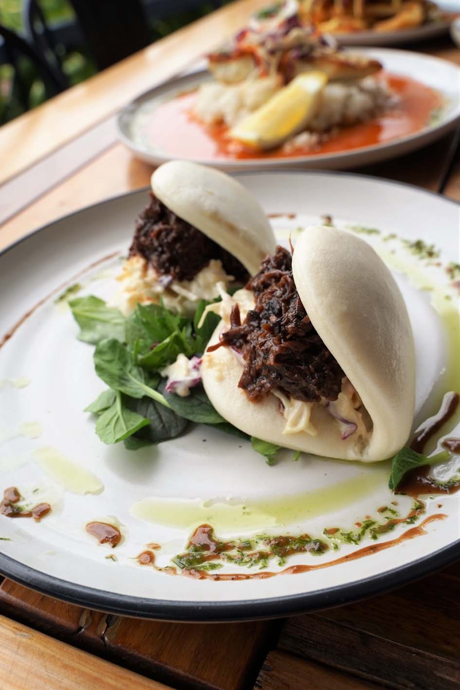 Bao beef at The Commercial Hotel Redbank