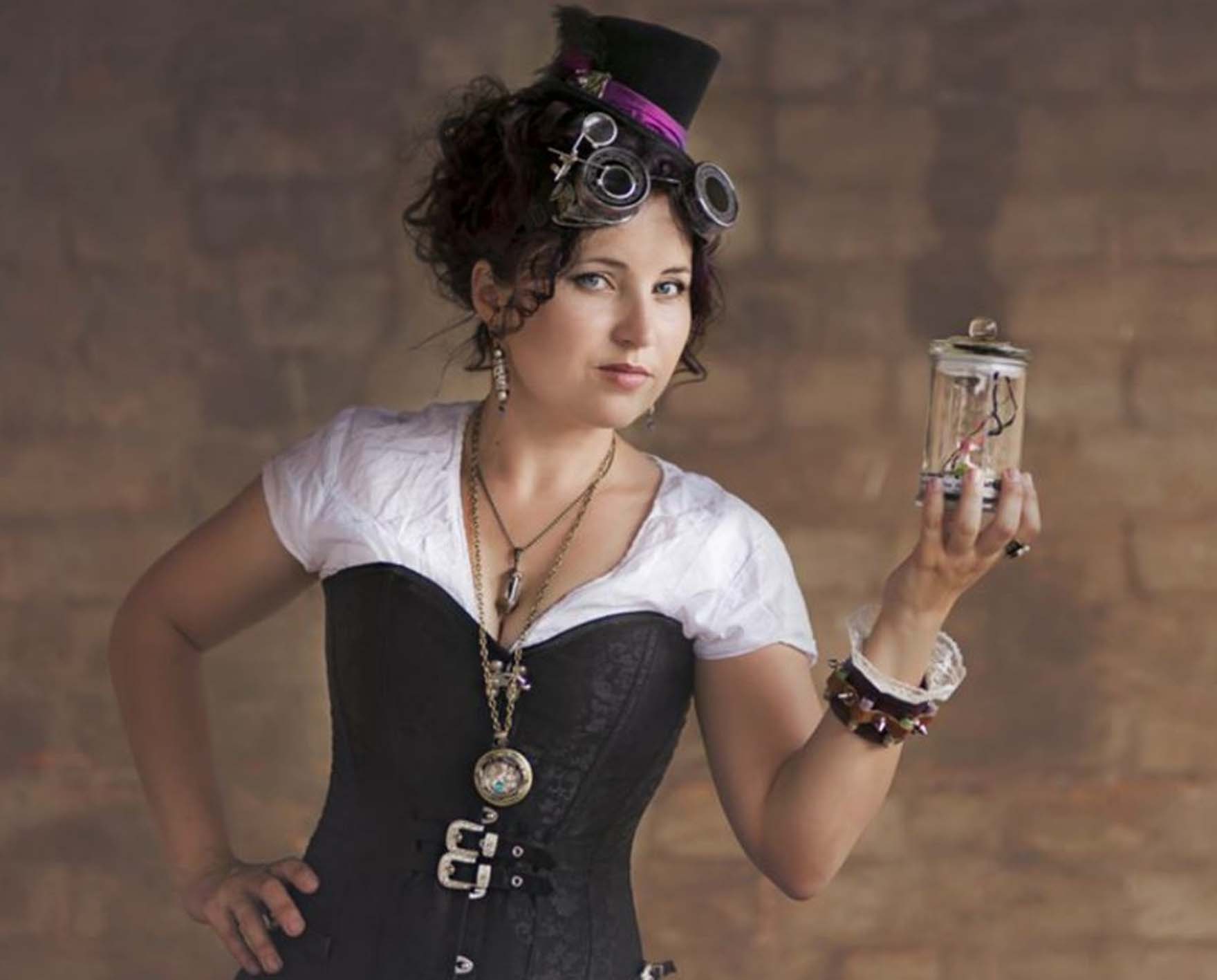 Anita Baills is teaching how to make steampunk jewellery for Galvanized