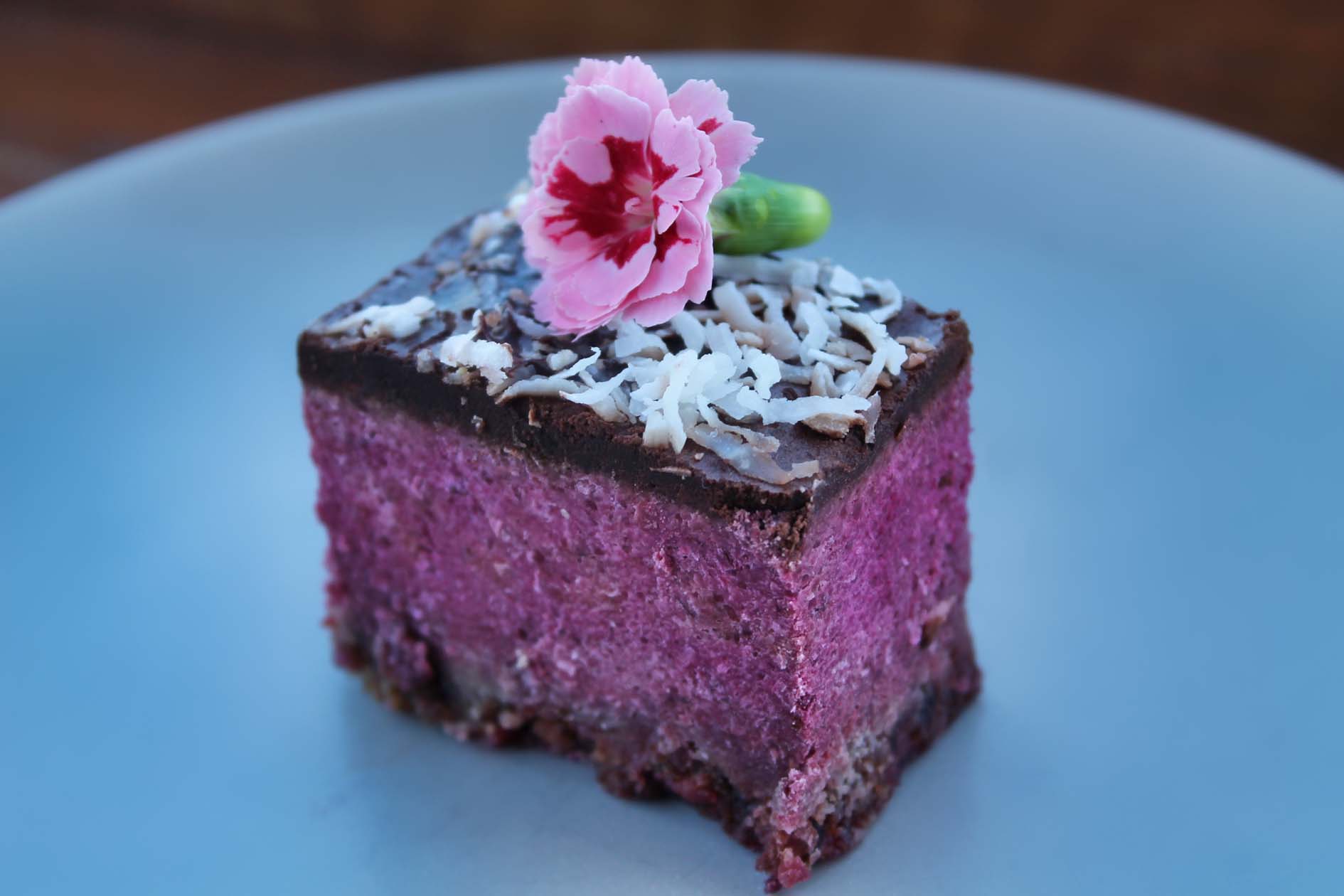 Cafe Kalina raw beetroot slice Cafe Kalina raw beetroot slice