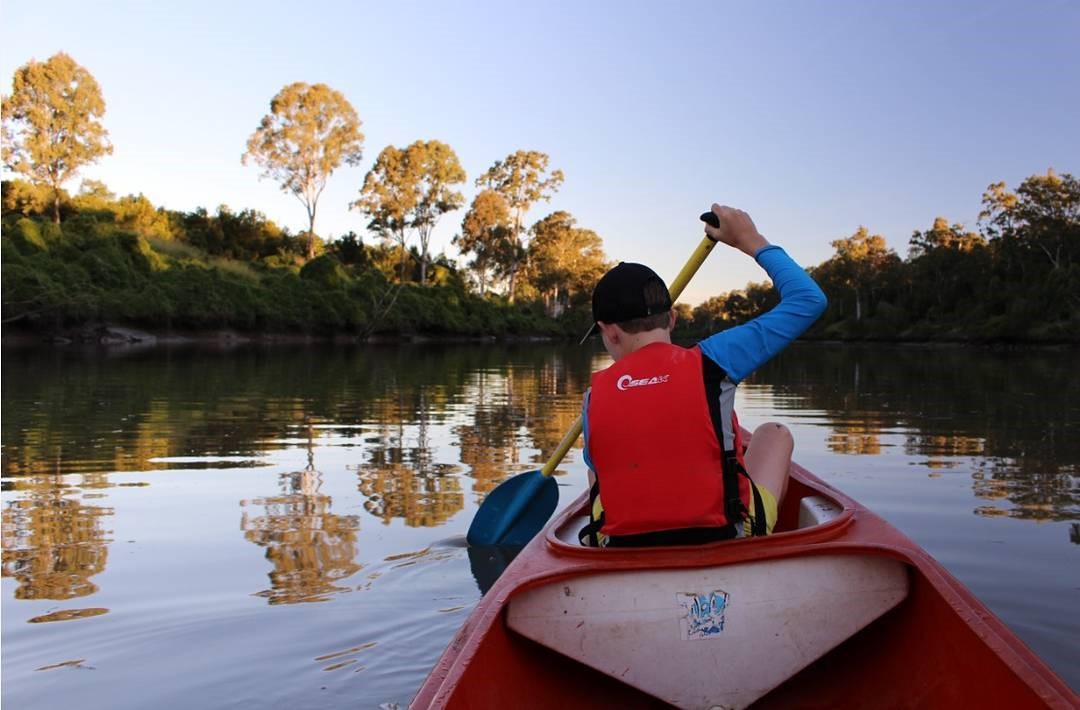 Canoeing on the Brisbane River