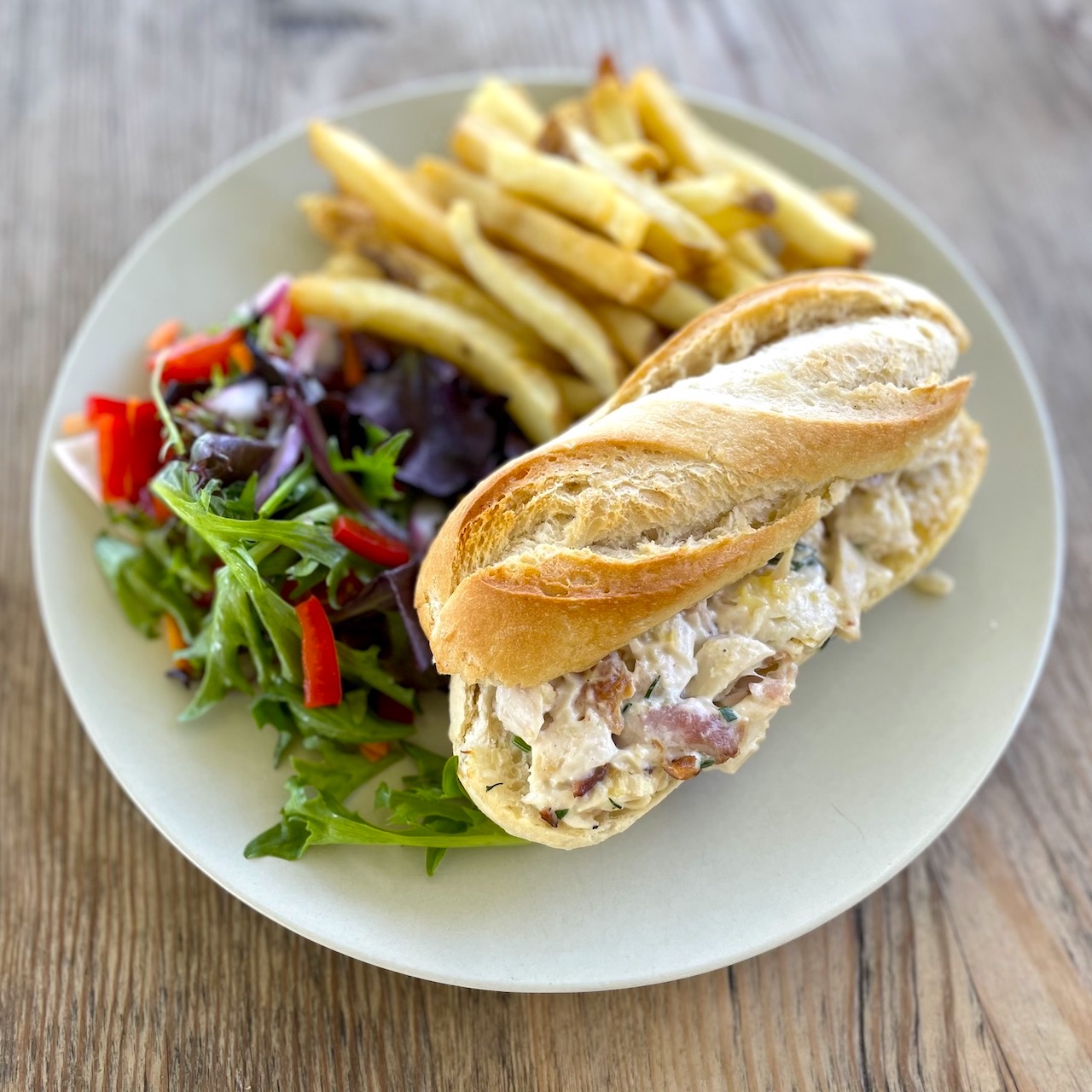 Chicken and bacon sandwich available at Summer Land Camels Chicken and bacon sandwich available at Summer Land Camels