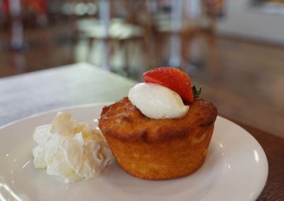 Orange and almond muffin at Chai House