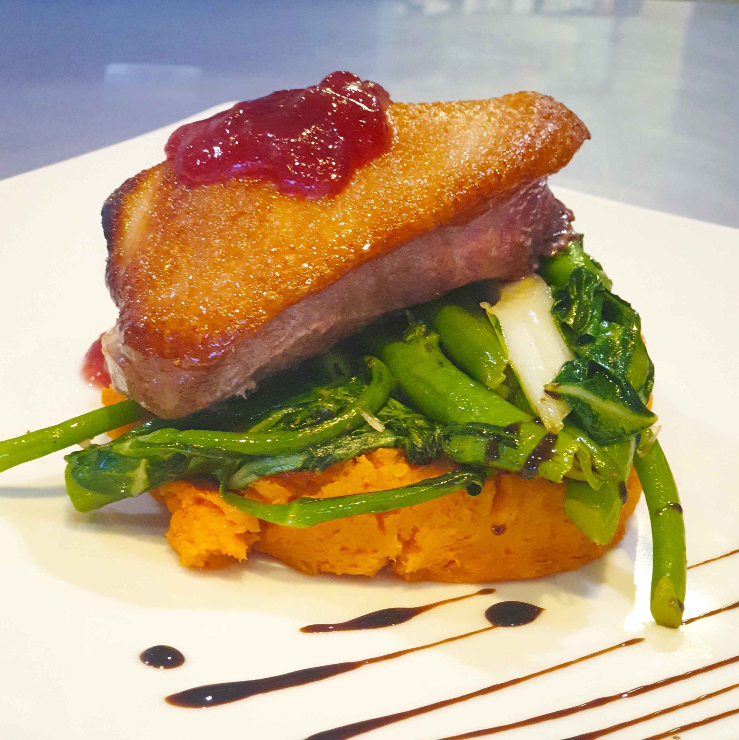 Crispy duck at CSI for Mother's Day 2021