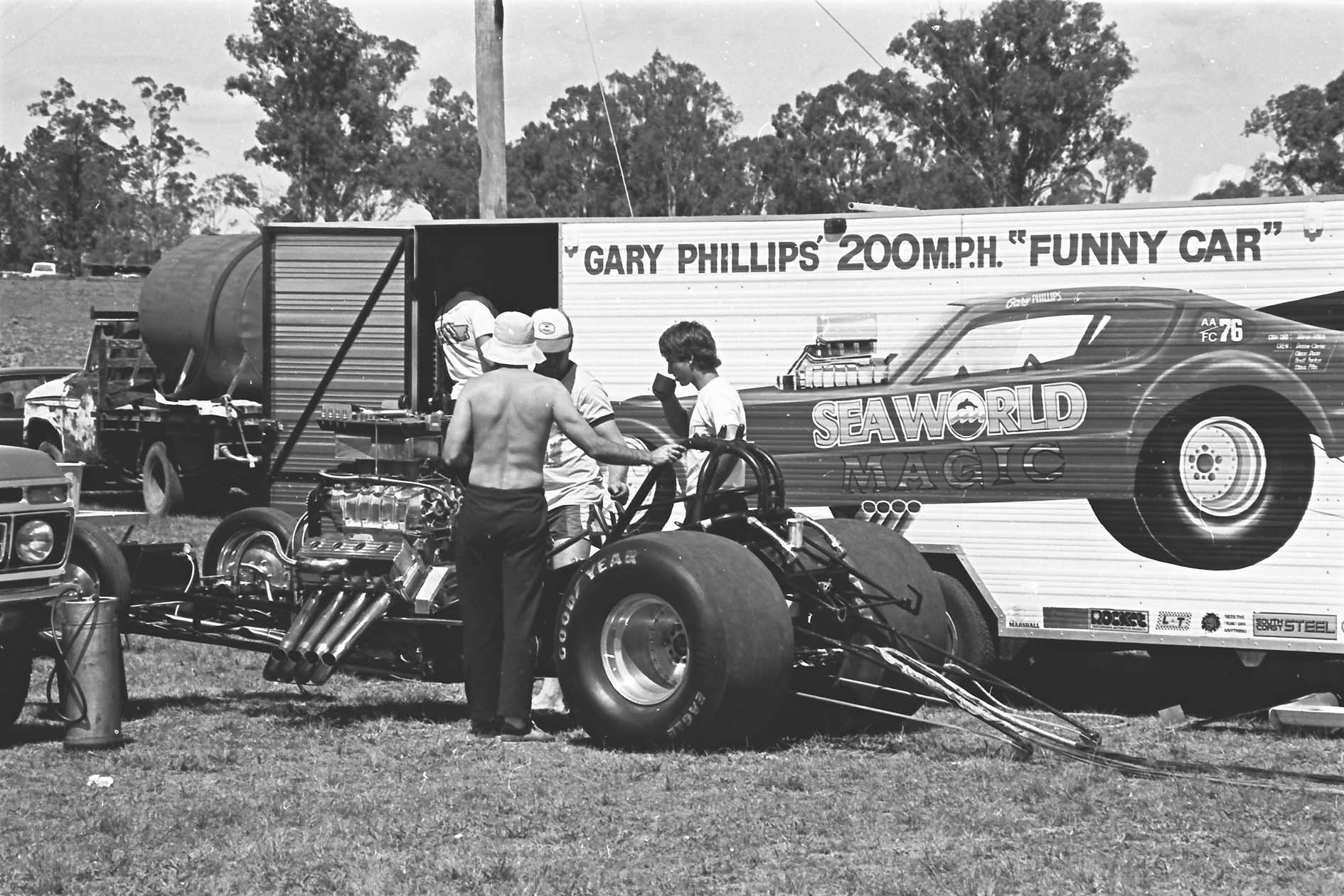 Gary Phillips in the 1980s, he still races today.