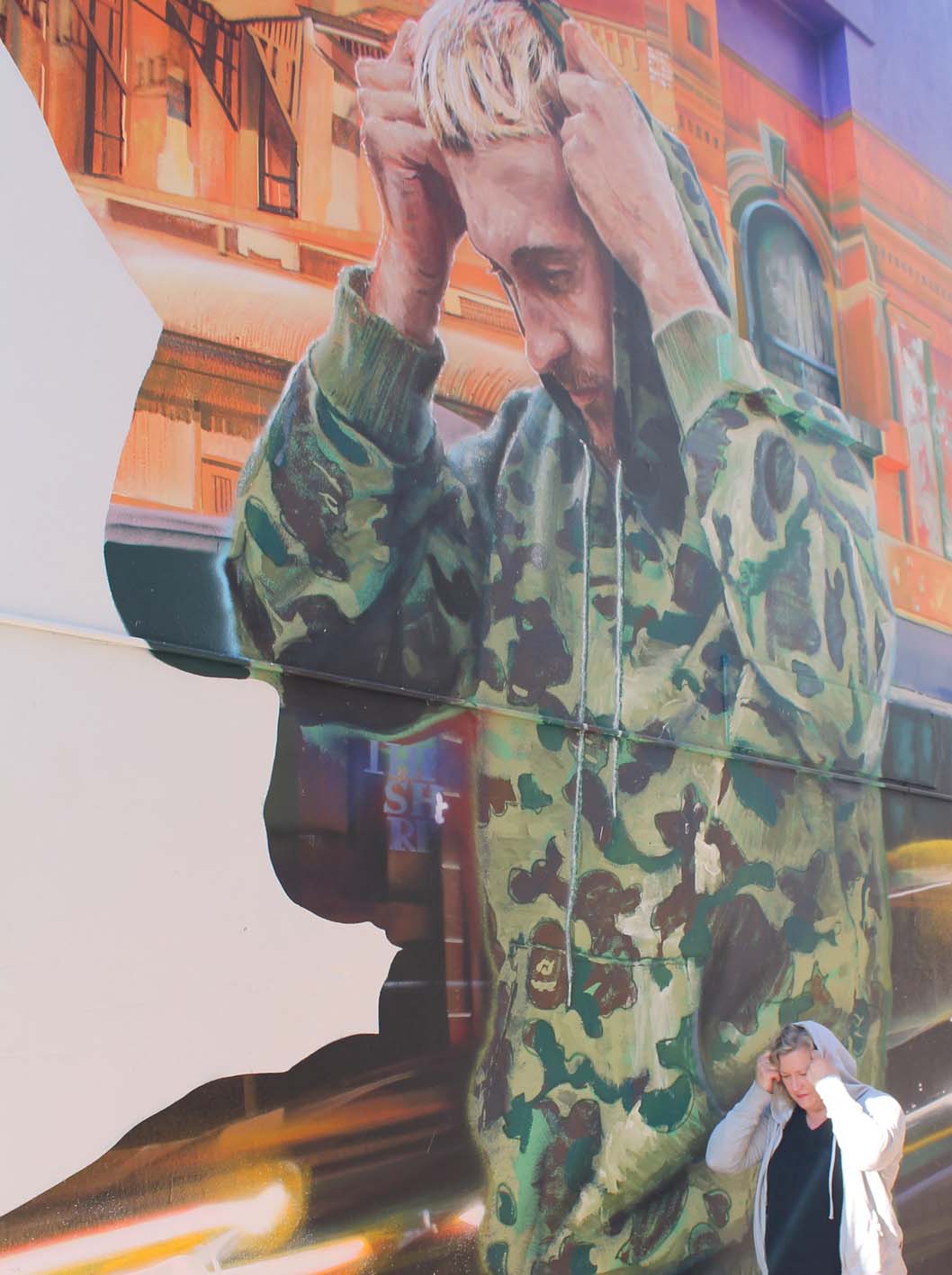 Selfie with street art Photo: Denise Cullen