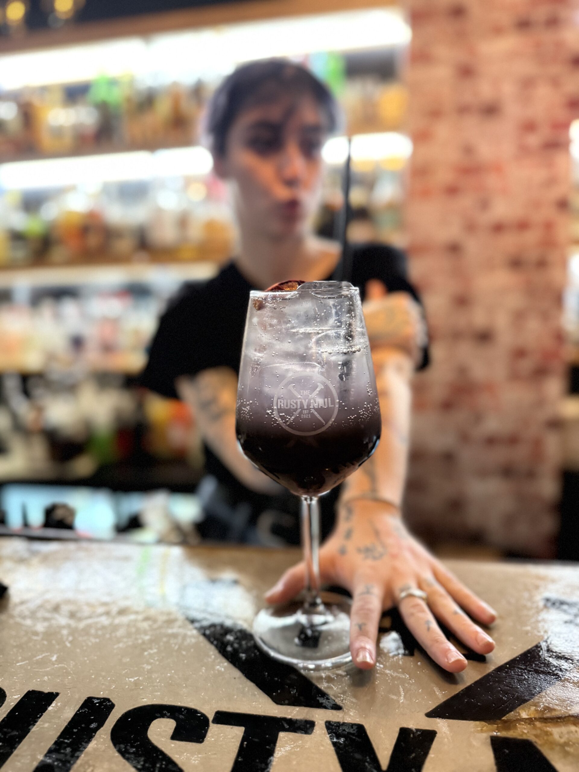 Jacaranda Cocktail at The Rusty Nail