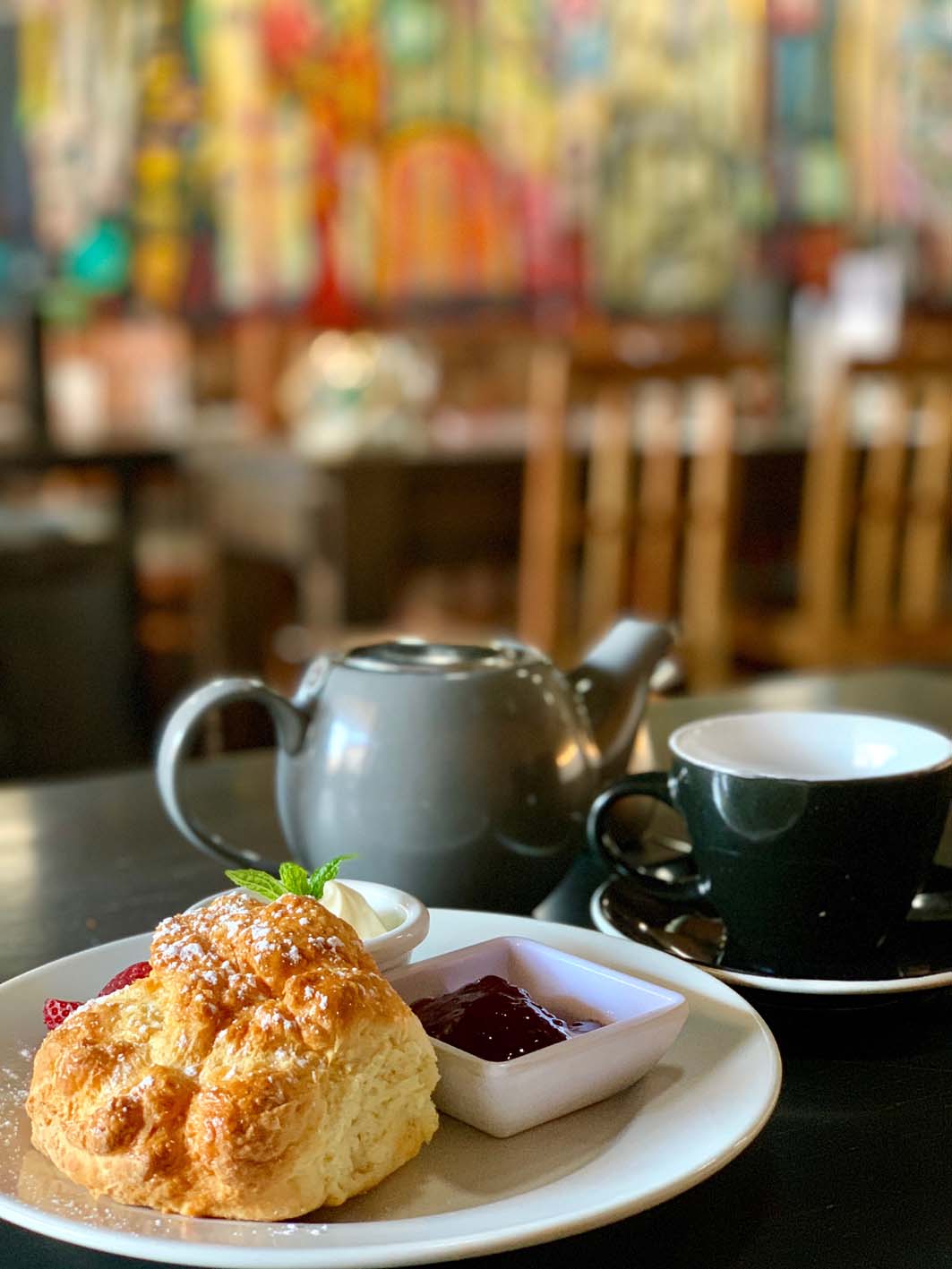Tea and scones at Fourthchid Tea and scones at Fourthchid