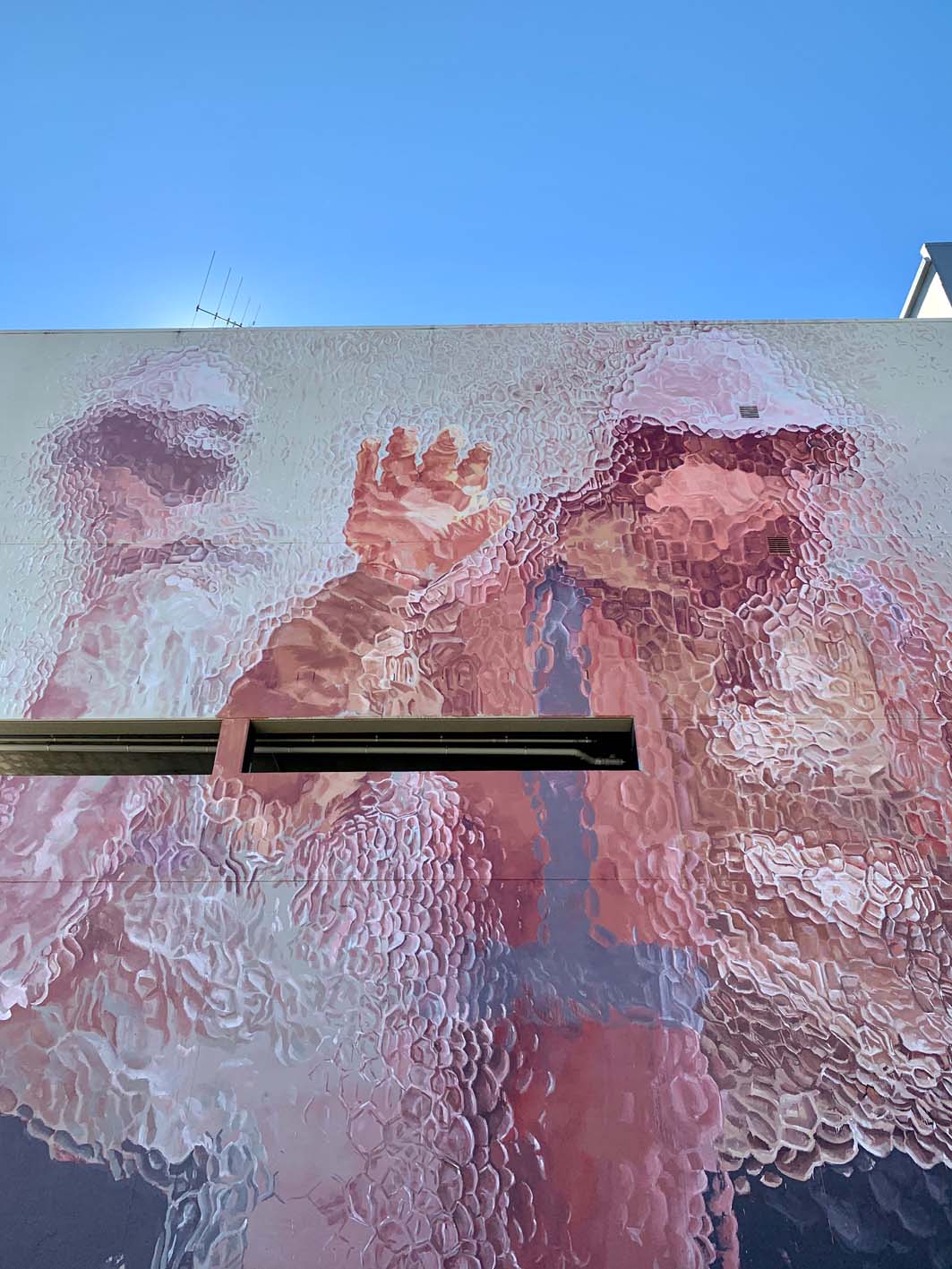 Fintan Magee's art at Limestone St Centre