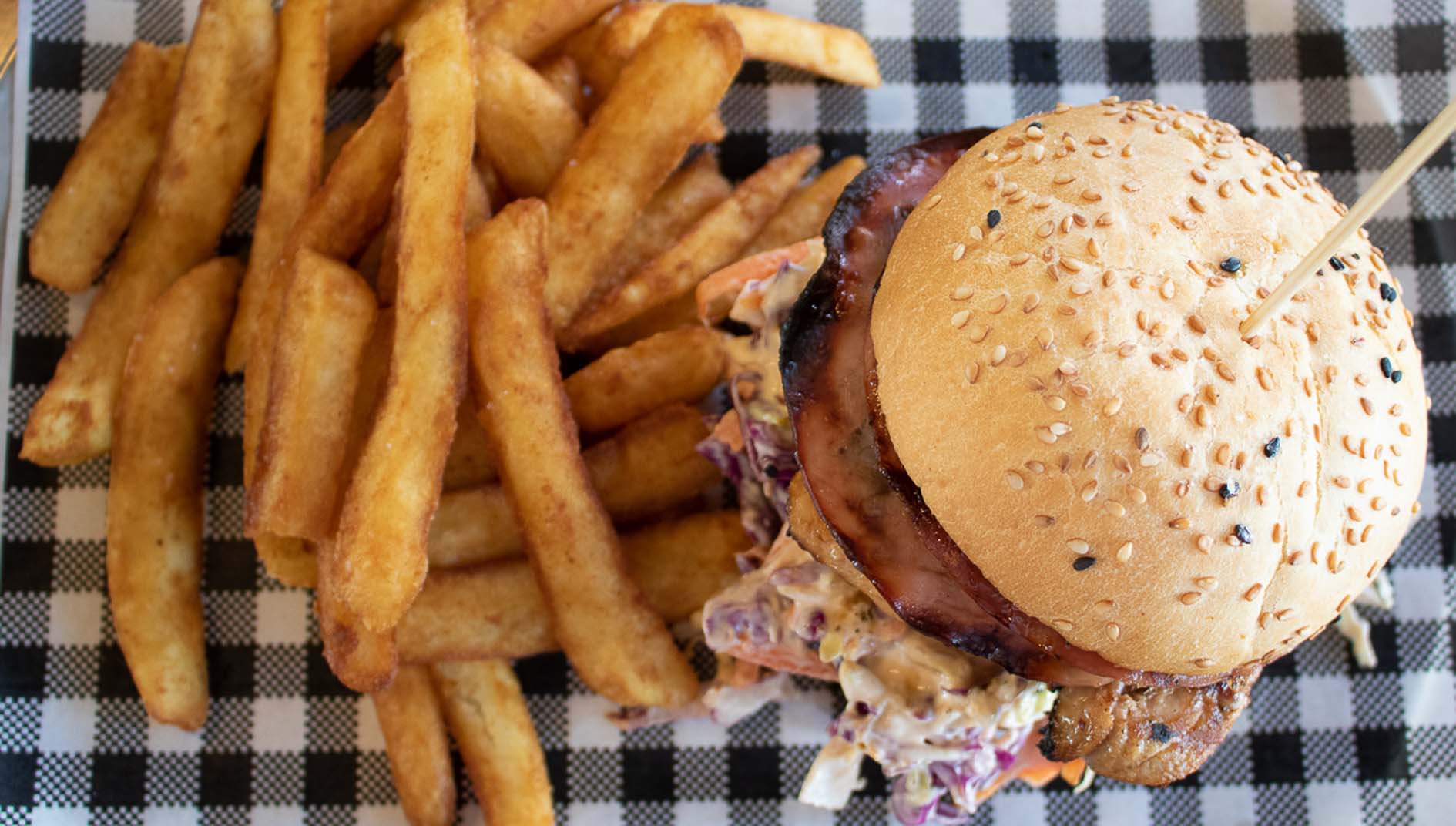 Chicken and bacon burger at Ballistic Chicken and bacon burger at Ballistic