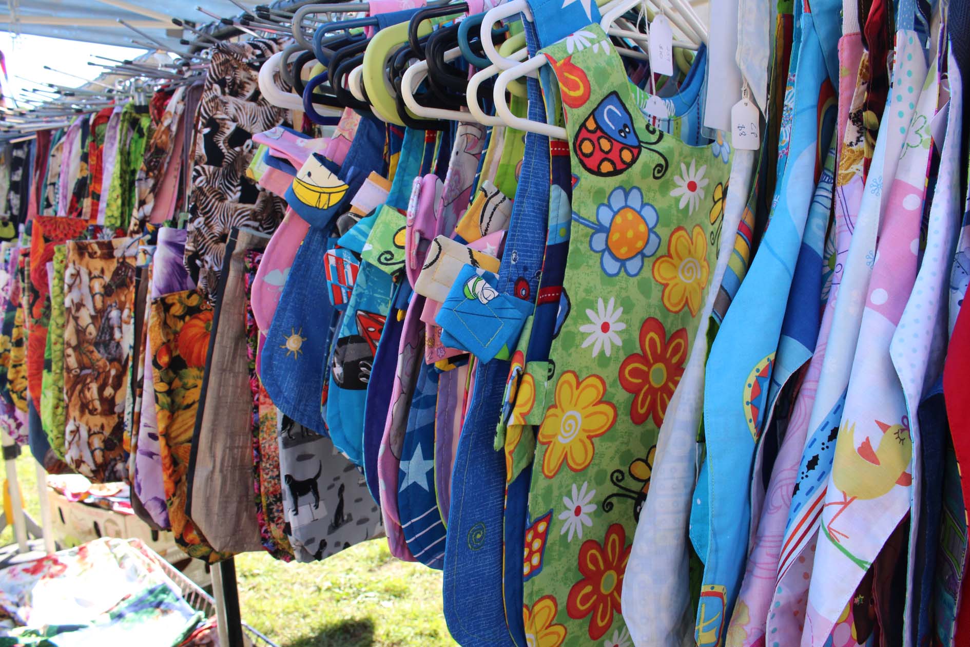 Handmade clothes at the Watercress Creek Olive Festival