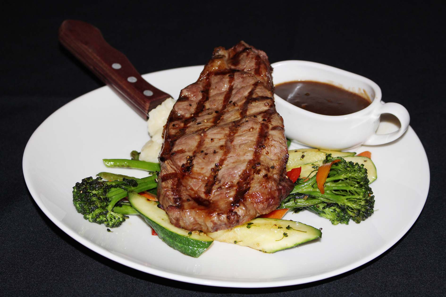 Medium-rare Char Grill rib fillet