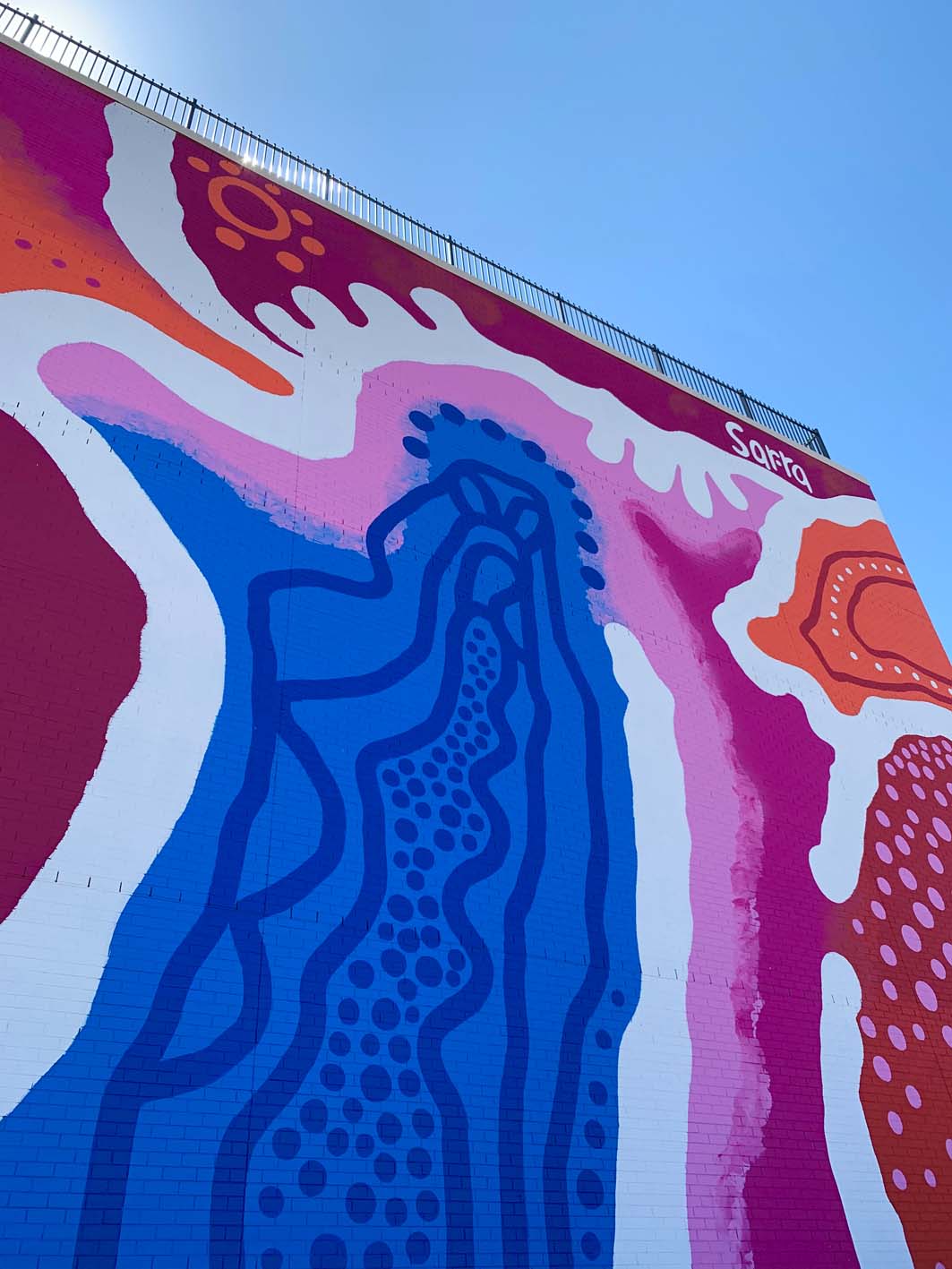 Rachael Saara's mural at the Ipswich Health Plaza