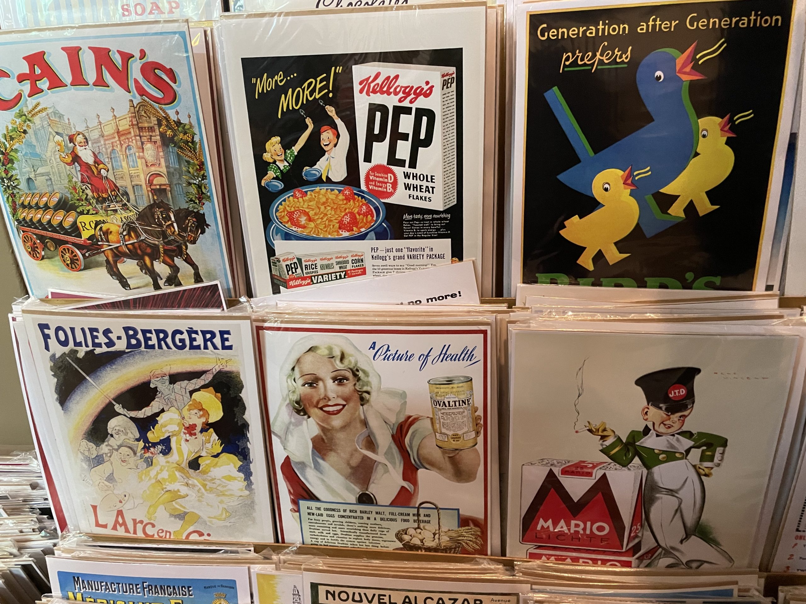 Posters at the Ipswich Antique Centre