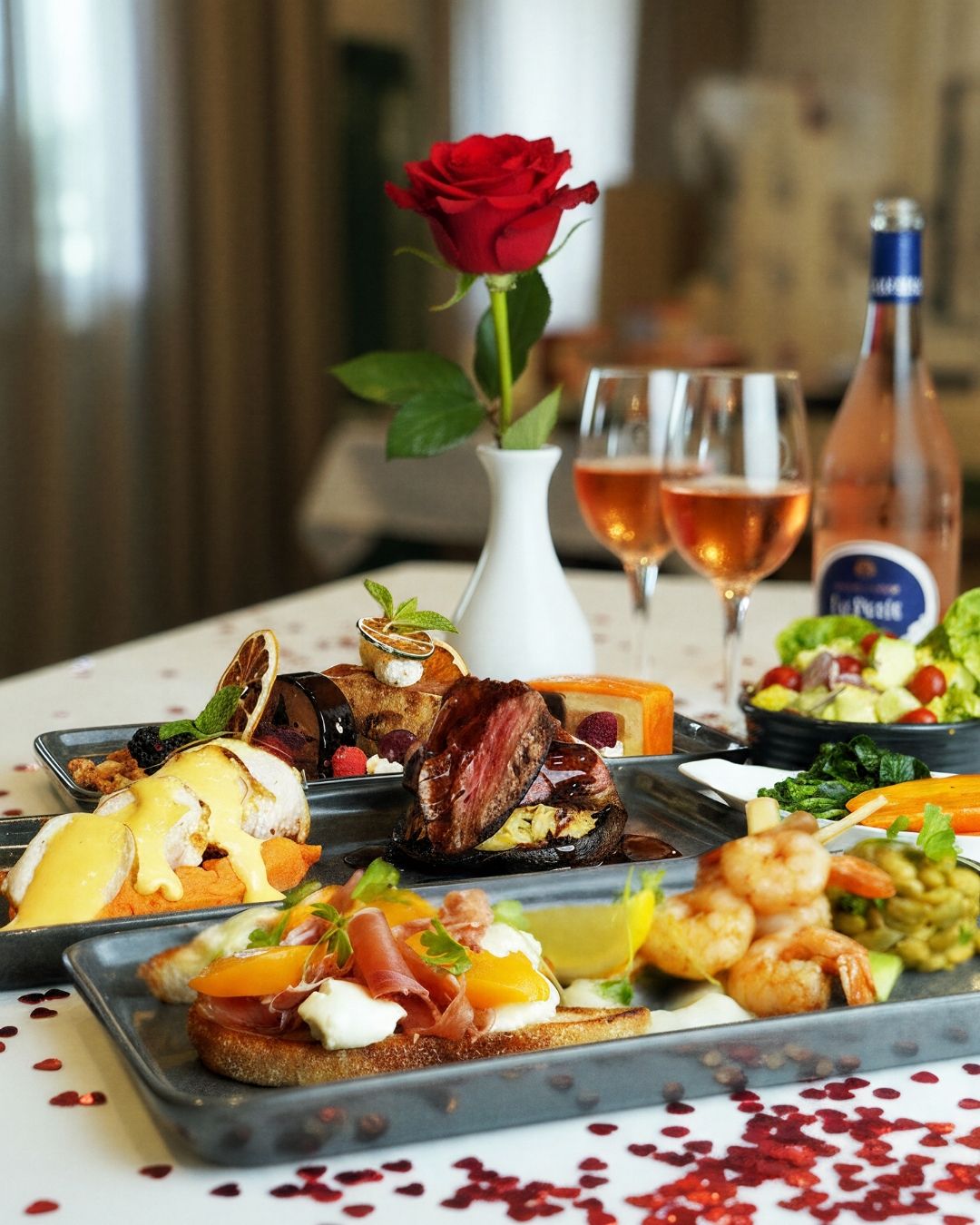 Valentine's Day dinner at Jets