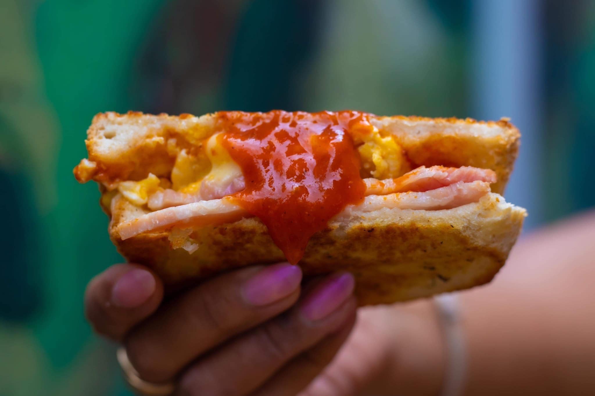 Oikos Cafe bacon sandwich