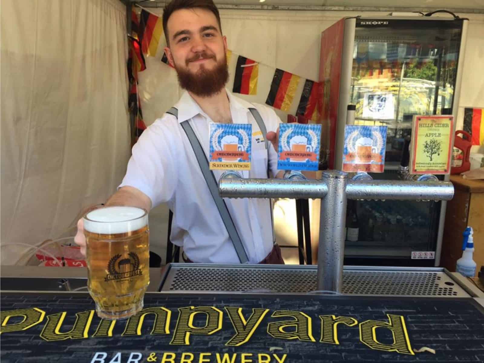 Ipswich Oktoberfest 2017 at the 4 Hearts Brewing Pumpyard Bar and Brewery