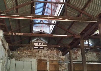 Historic Woollen Mill Roof Beams