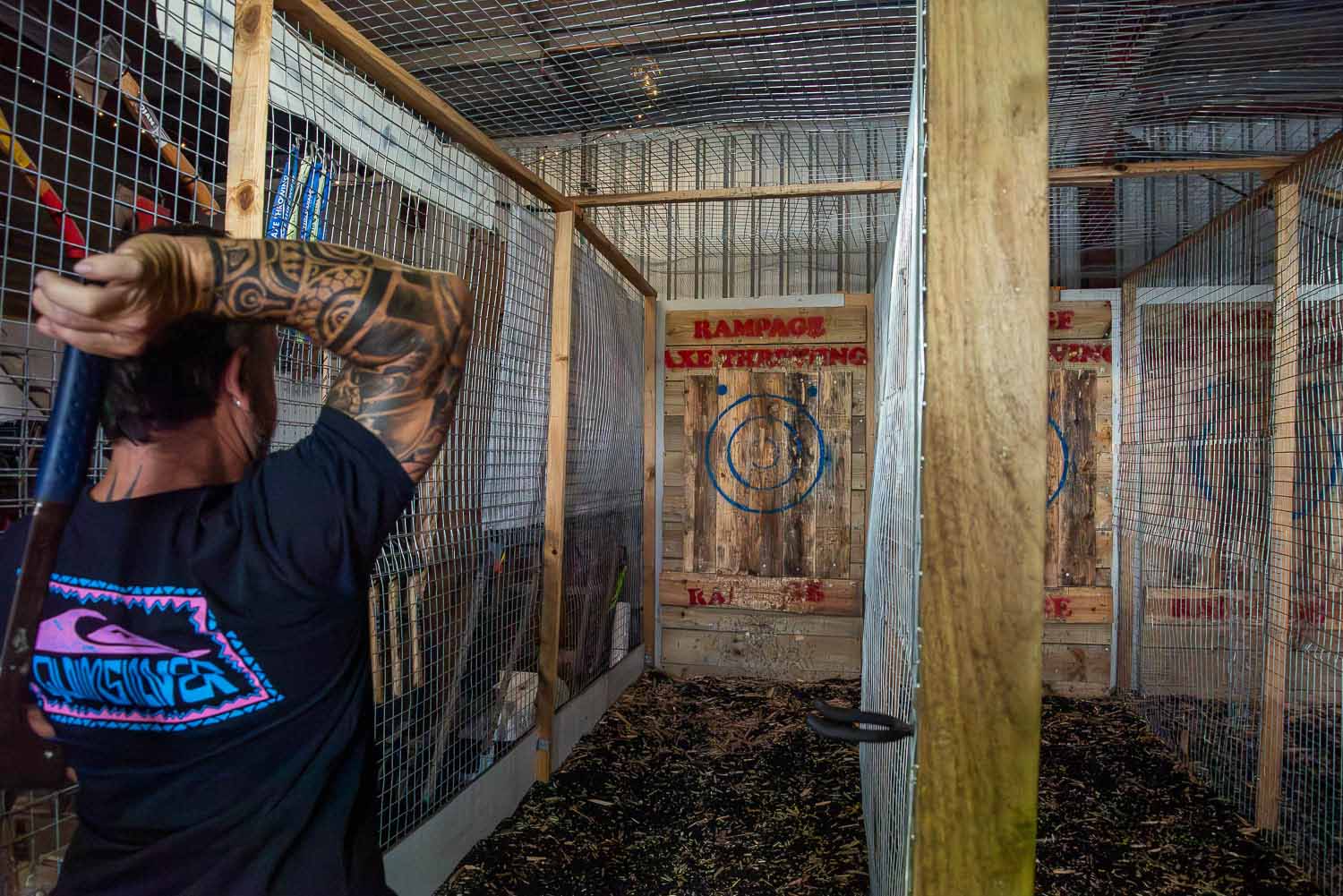 Rampage Axe Throwing Photo: Jessica Palmer Rampage Axe Throwing Photo: Jessica Palmer