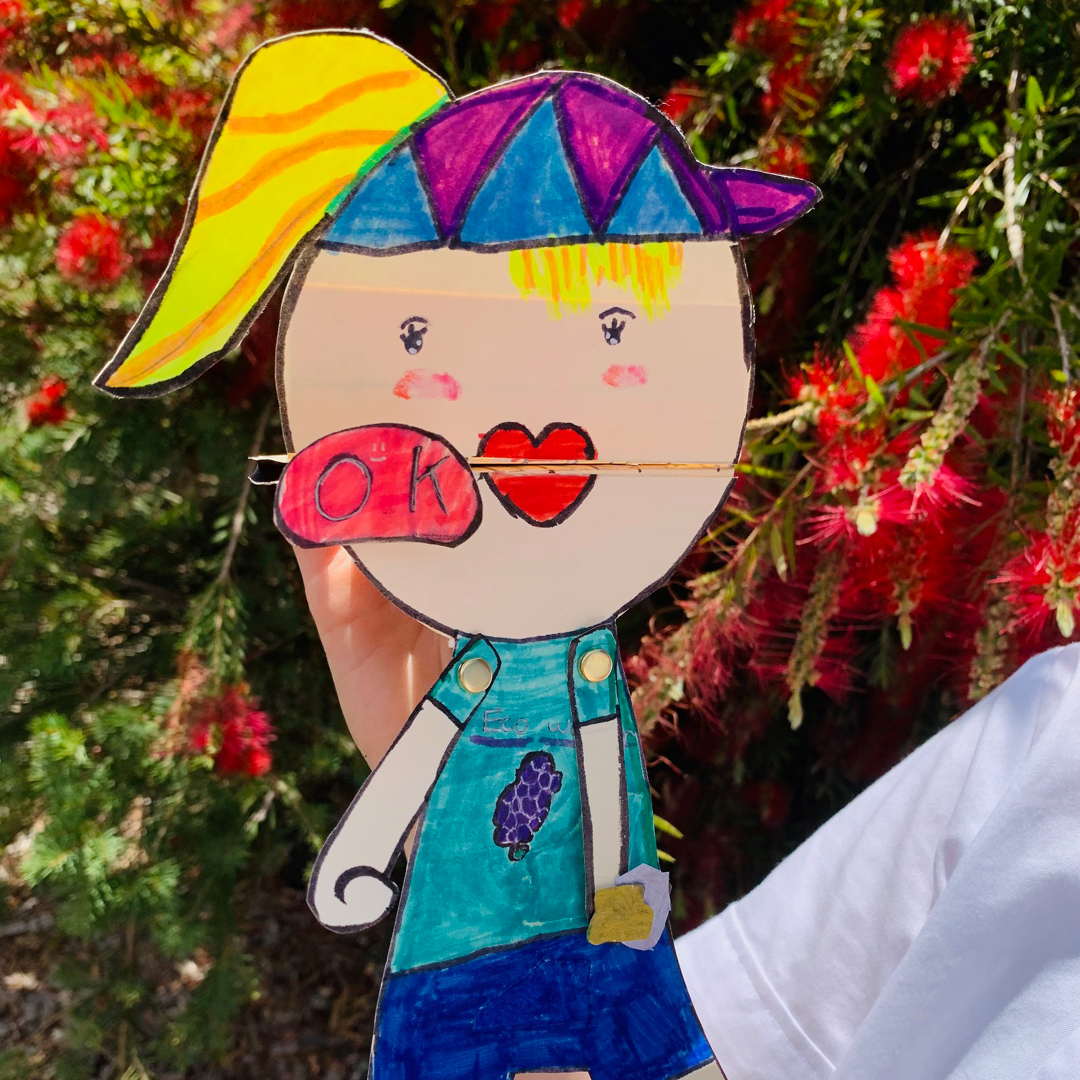 Make a puppet avatar at the library!