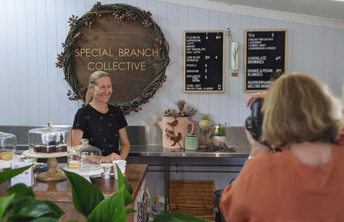 Paula Heelan capturing Emily Birnie at her Special Branch Collective cafe and garden store