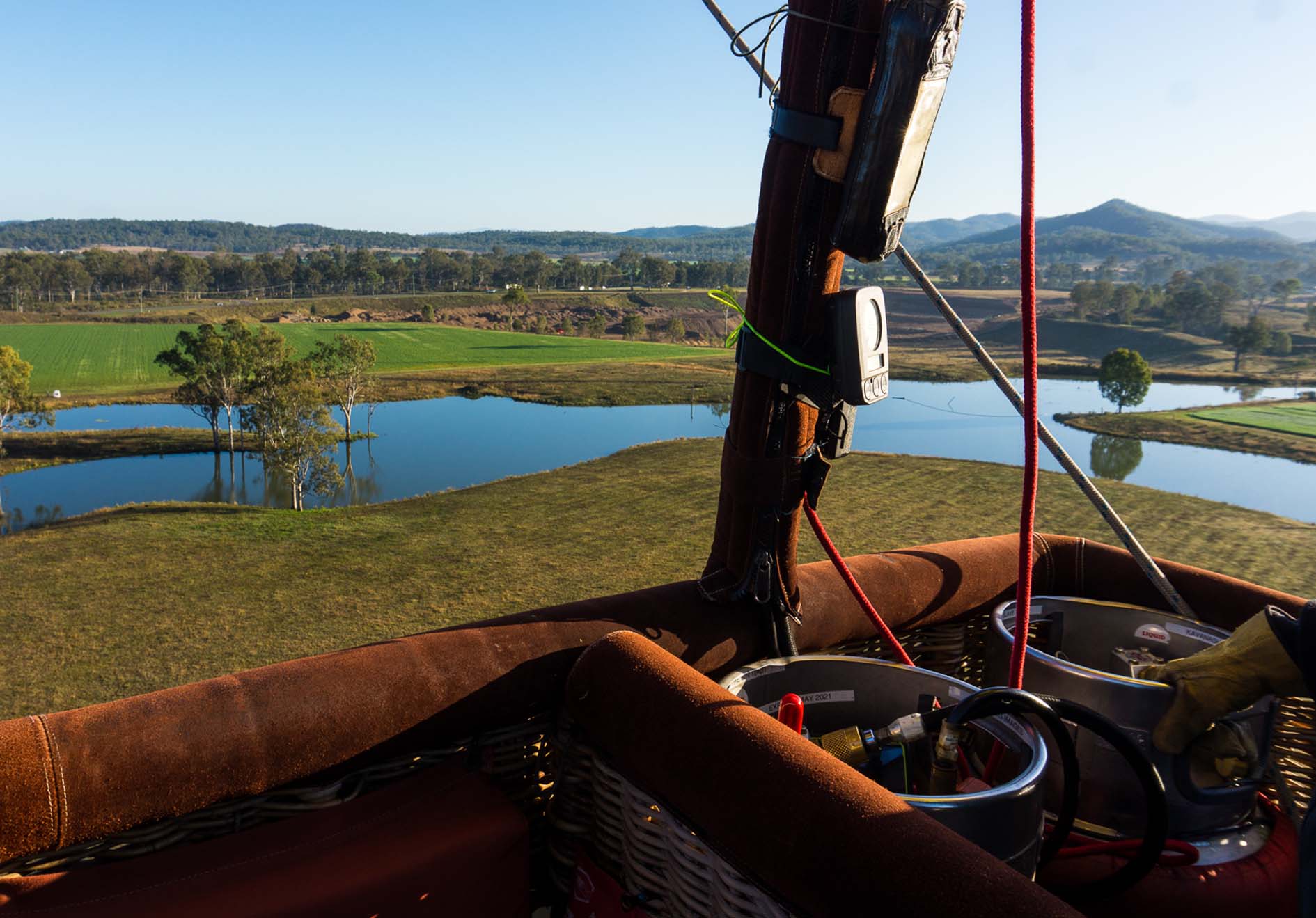 View from the basket, Floating Images Hot Air Balloon Flights