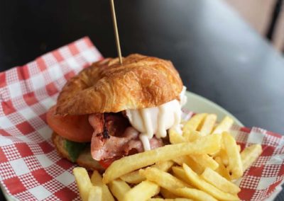 Fresh beat croissant at The Retro Diner