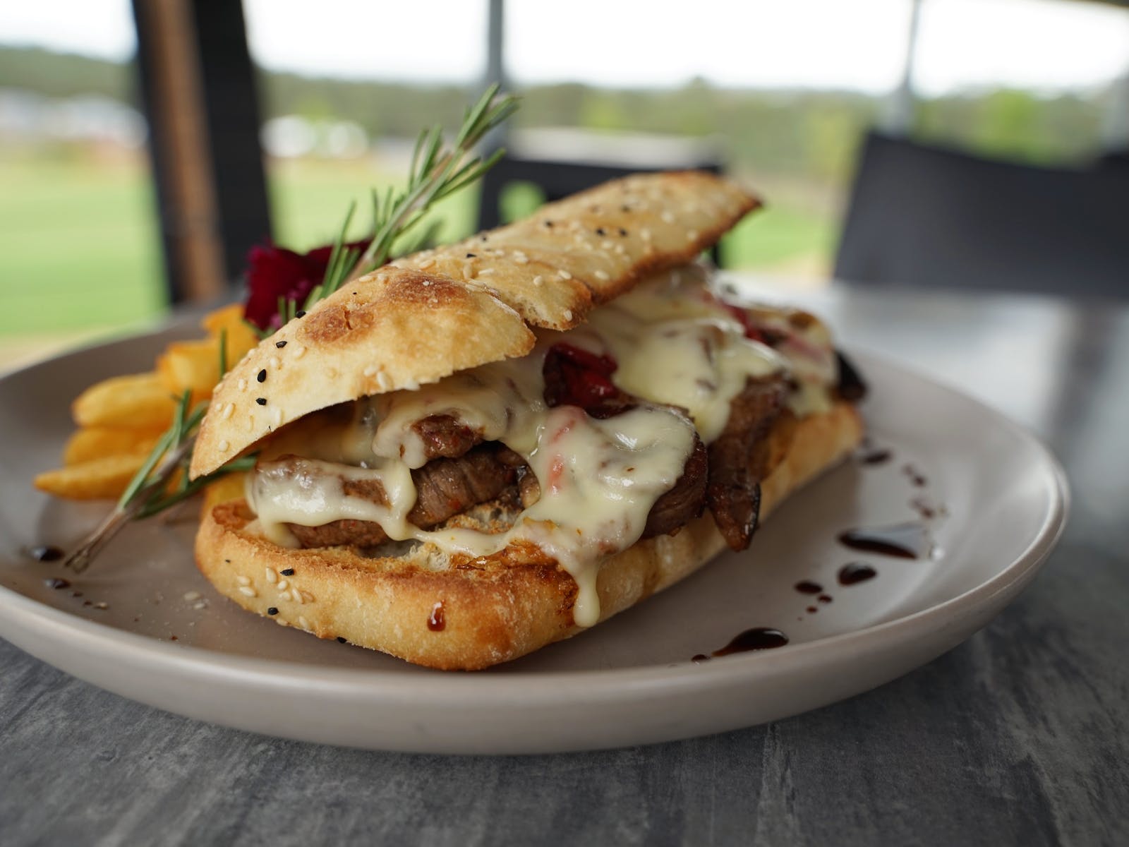 Flavours of Ipswich | The Cafe Kalina | The Kalina Philly Cheese Steak Sandwich
