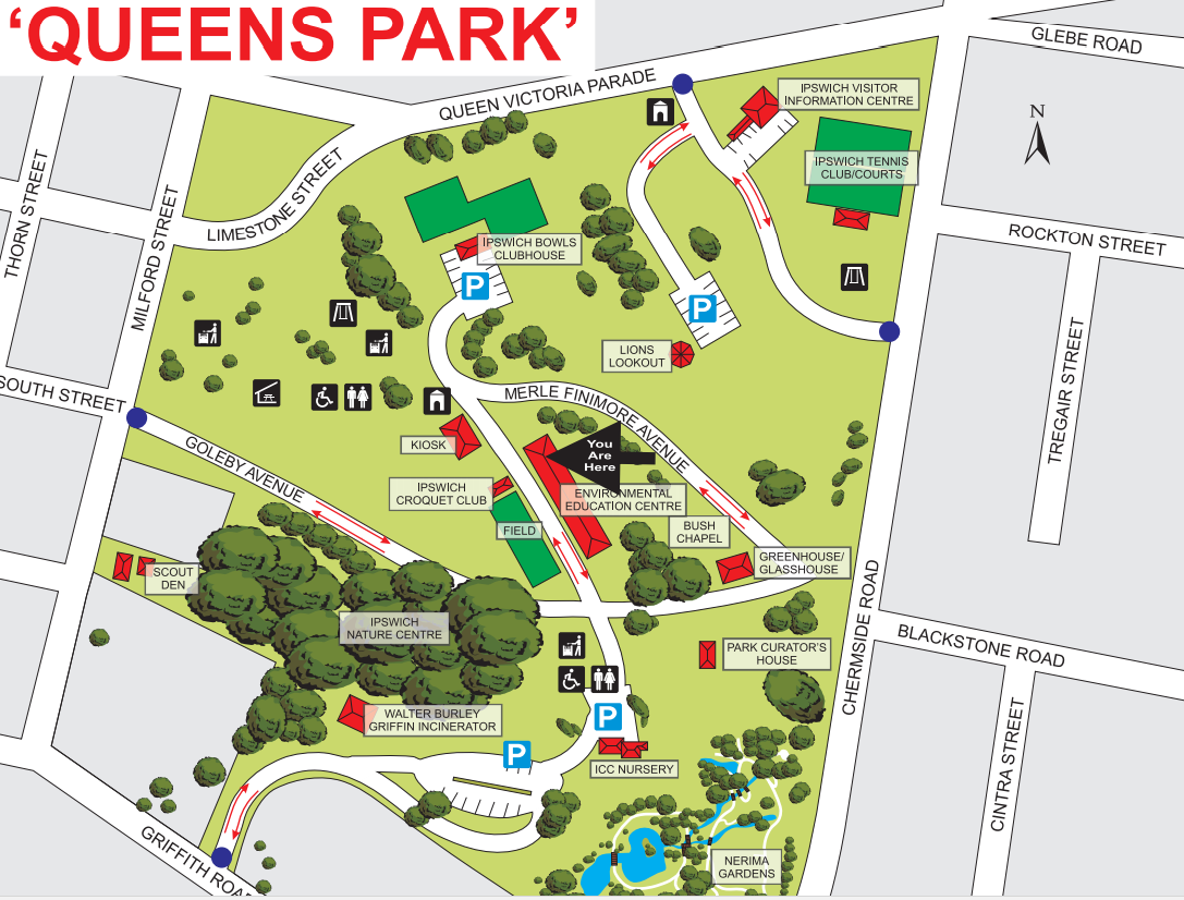 Queens Park map