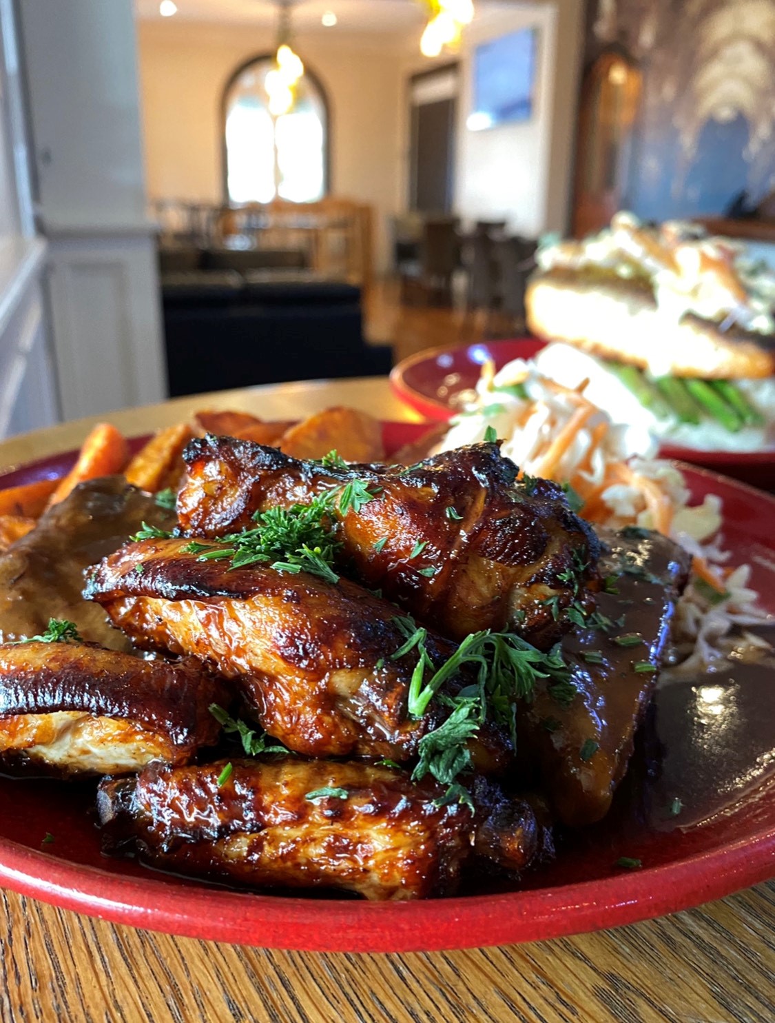Wings and ribs at Jets Wings and ribs at Jets